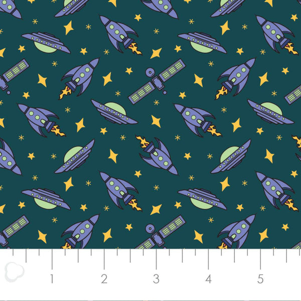 I Want to Believe Space Exploration Teal