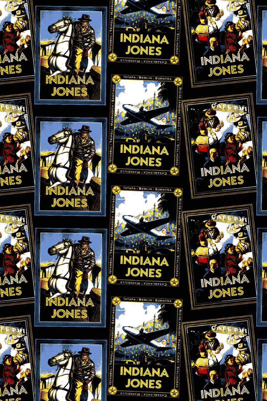 Indiana Jones Adventure Card Stack Black