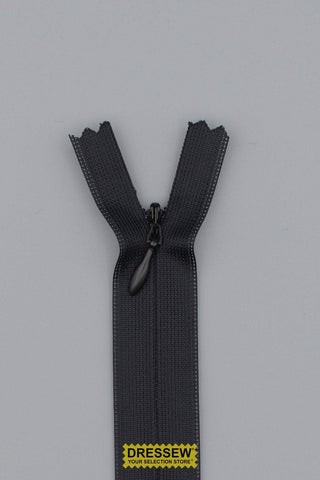 Invisible Closed End Zipper 13cm (5") Black