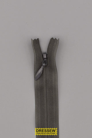 Invisible Closed End Zipper 18cm (7") Silver