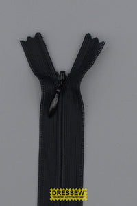 Invisible Closed End Zipper 20cm (8") Black