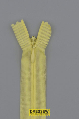 Invisible Closed End Zipper 20cm (8") Butter