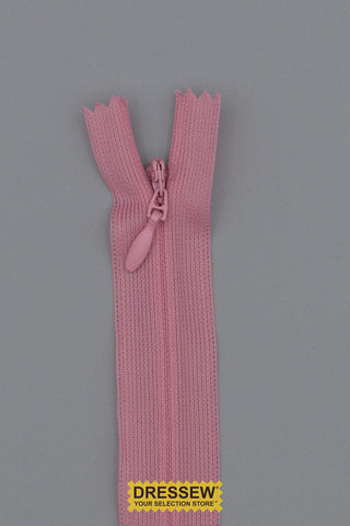 Invisible Closed End Zipper 20cm (8") Dusty Pink