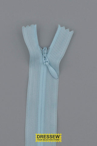 Invisible Closed End Zipper 20cm (8") Light Blue