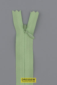 Invisible Closed End Zipper 20cm (8") Light Green