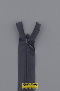 Invisible Closed End Zipper 23cm (9") Dark Grey
