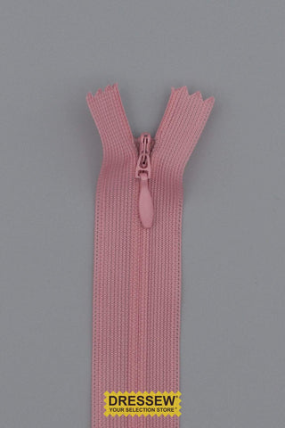 Invisible Closed End Zipper 35cm (14") Antique Pink