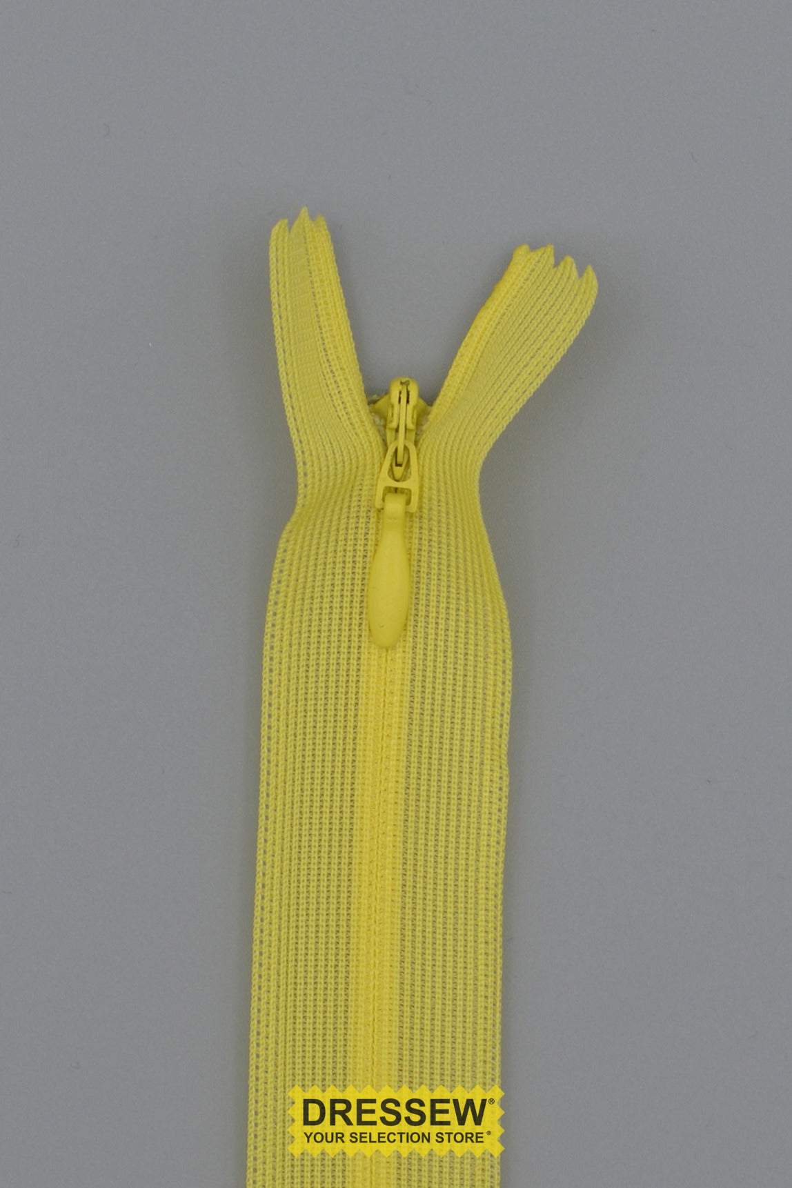 Invisible Closed End Zipper 35cm (14") Lemon