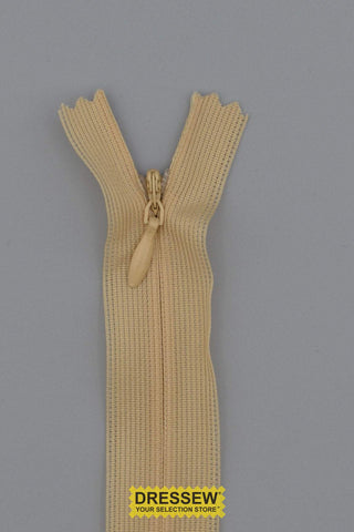 Invisible Closed End Zipper 55cm (22") Beige