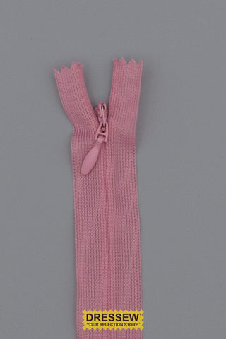 Invisible Closed End Zipper 55cm (22") Dusty Pink