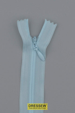 Invisible Closed End Zipper 55cm (22") Light Blue