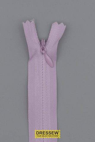 Invisible Closed End Zipper 55cm (22") Light Lilac