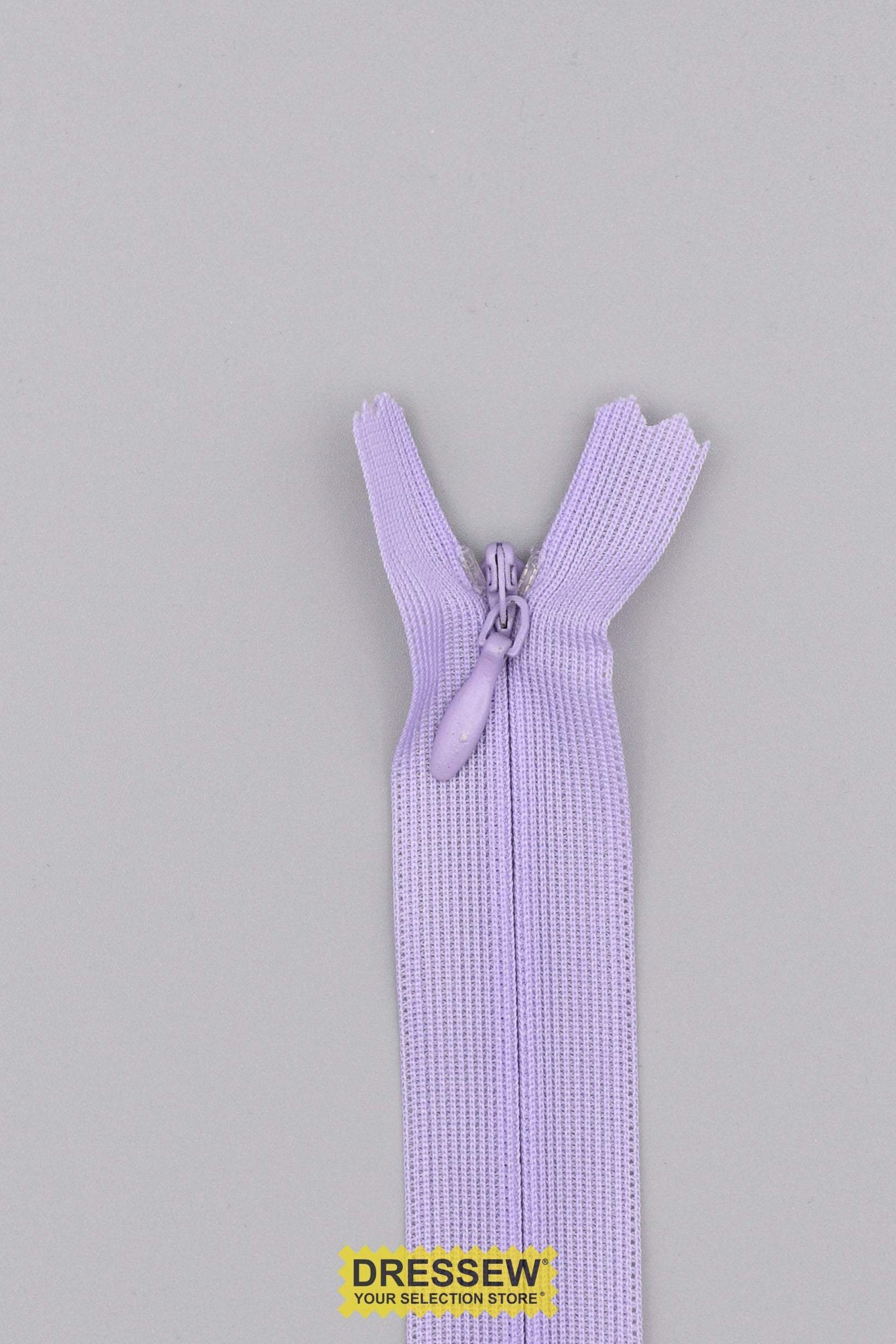 Invisible Closed End Zipper 55cm (22") Lilac