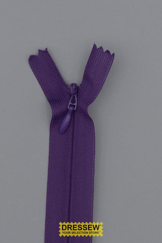 Invisible Closed End Zipper 55cm (22") Violet