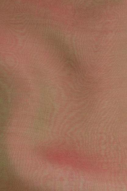 Iridescent Silk Chiffon Brick / Lime