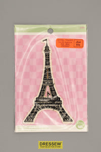 Iron-On Applique Eiffel Tower