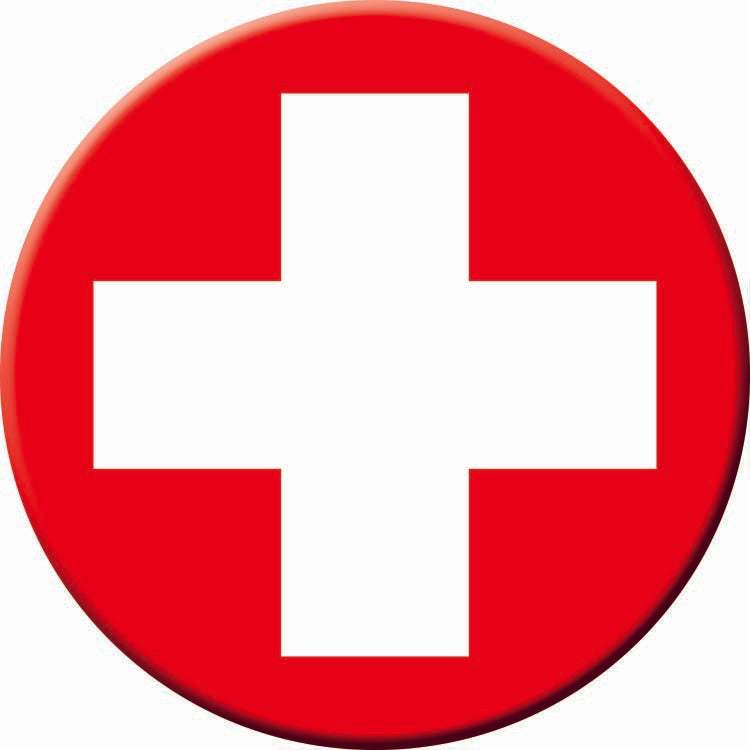 Iron-On Applique White Cross