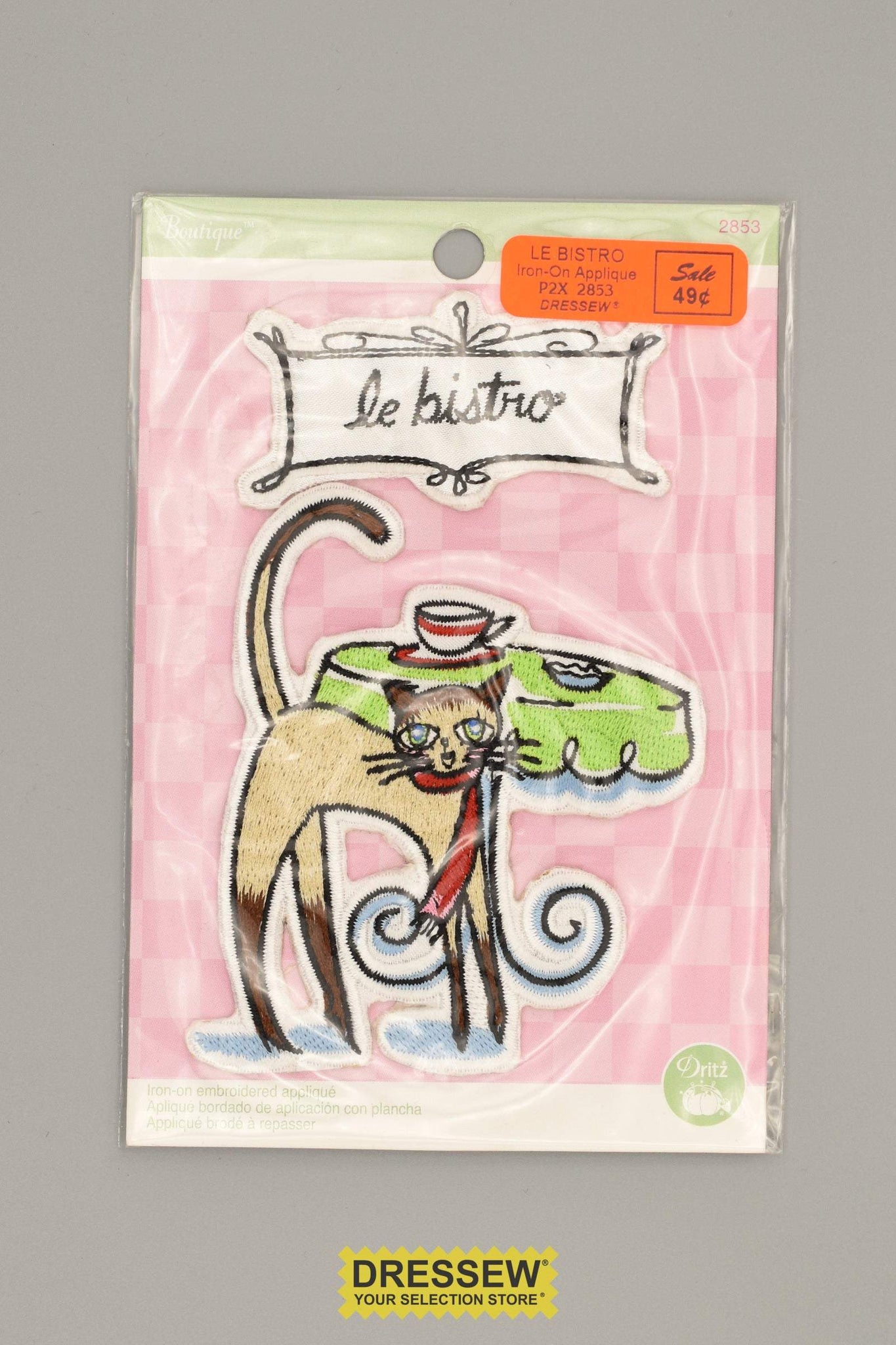 Iron-On Applique le bistro