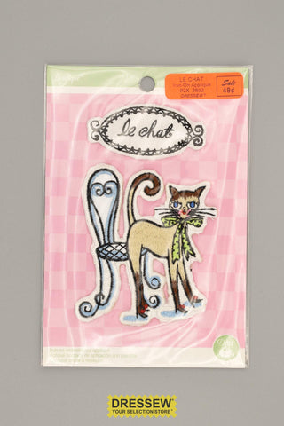 Iron-On Applique le chat