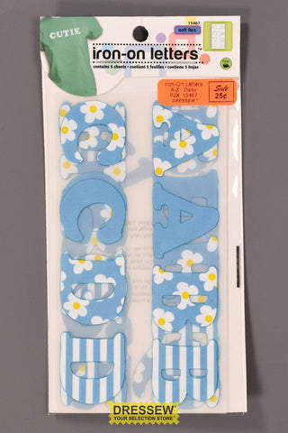 Iron-On Letters - 1-1/4" - A-Z Daisy