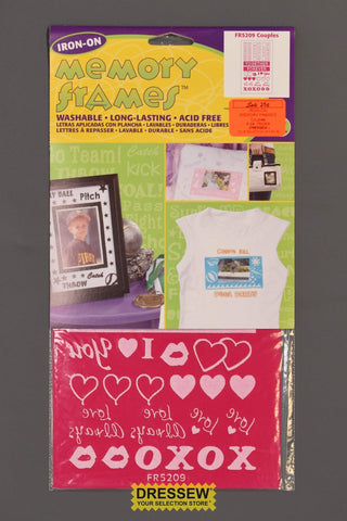 Iron-On Memory Frames Couples Fuchsia