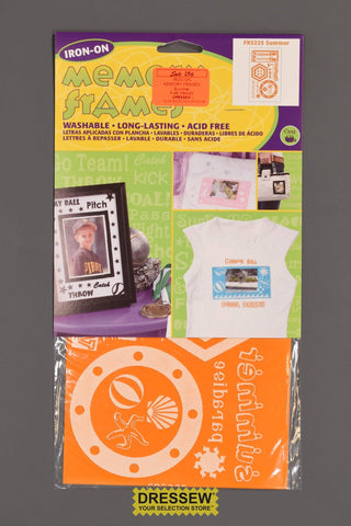Iron-On Memory Frames Summer Gold