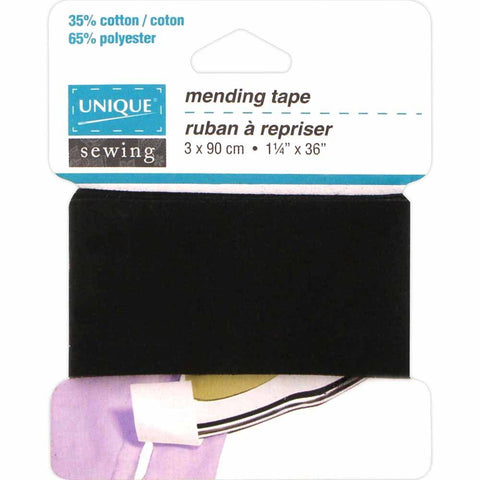Iron-On Mending Tape 1-1/4" x 36" Black