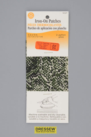 Iron-On Patches 5" x 5" Python