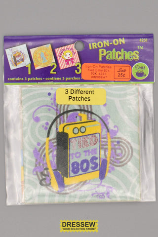 Iron-On Patches Tied to the 80's