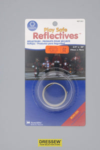 Iron-On Reflective Strip Silver