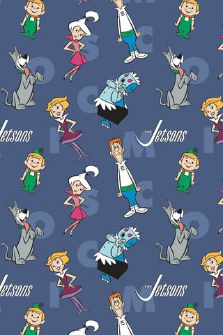 Jetsons Characters & Letters Blue