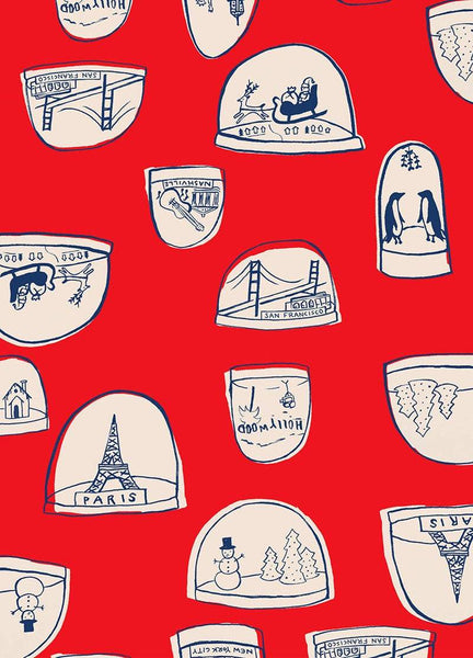 Jolly Darlings Snowglobes By Ruby Star Society For Moda Dark Ruby