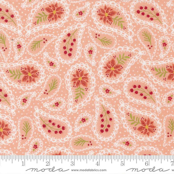 Joyful Joyful Festive Paisley By Stacy Iest Hsu For Moda Blush