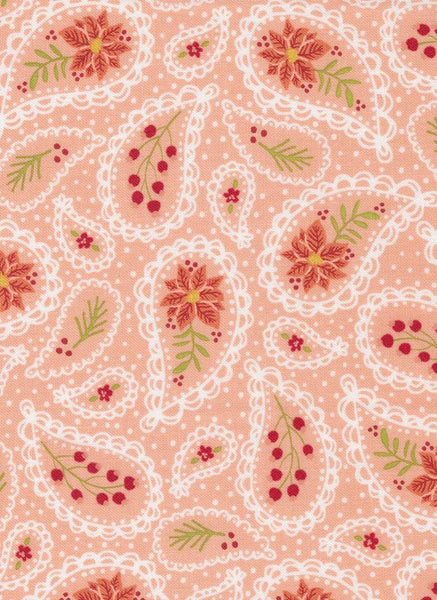 Joyful Joyful Festive Paisley By Stacy Iest Hsu For Moda Blush