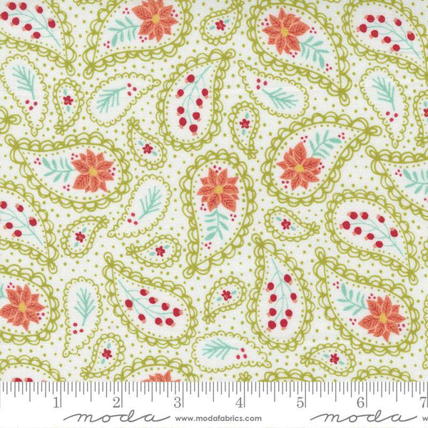 Joyful Joyful Festive Paisley By Stacy Iest Hsu For Moda Cream