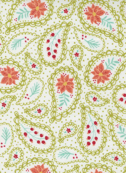 Joyful Joyful Festive Paisley By Stacy Iest Hsu For Moda Cream