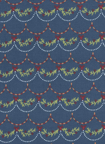 Joyful Joyful Garland By Stacy Iest Hsu For Moda Midnight