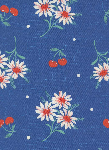 Julia Cherry Daisy By Crystal Manning For Moda Delft