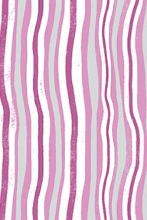 Jungle Jive Wavy Stripes Pink