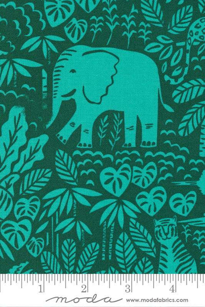 Jungle Paradise Elephants by Stacy Iest Hsu for Moda Palm