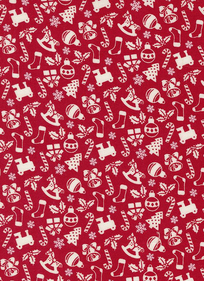 Kitty Christmas Candy Cane Toys By Urban Chiks For Moda Berry