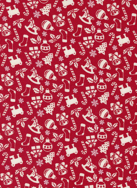 Kitty Christmas Candy Cane Toys By Urban Chiks For Moda Berry