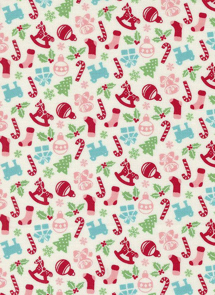 Kitty Christmas Candy Cane Toys By Urban Chiks For Moda Snow