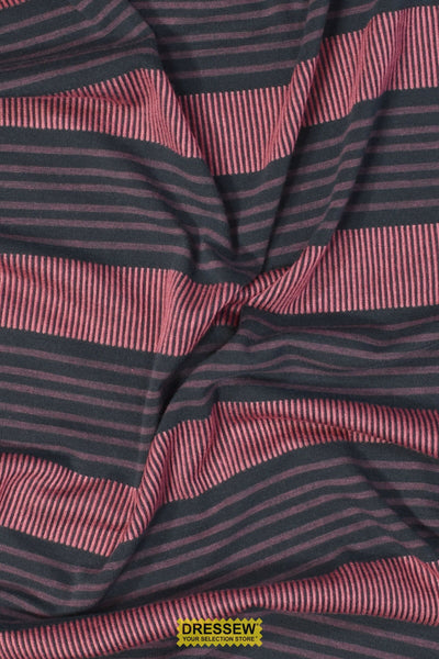 Klaus Stripe Knit Coal / Pink