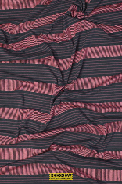 Klaus Stripe Knit Coal / Pink