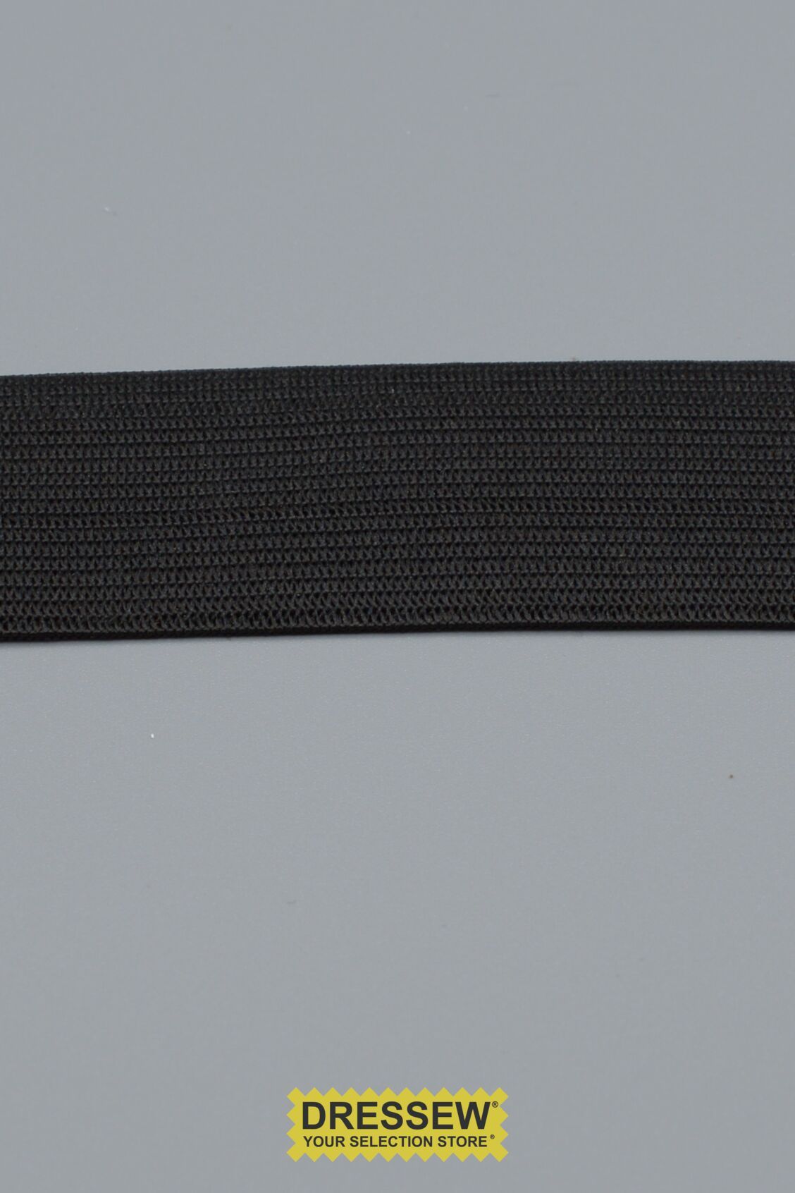 Knit Elastic 32mm (1-1/4") Black