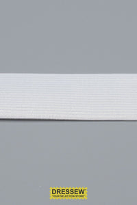 Knit Elastic 32mm (1-1/4") White