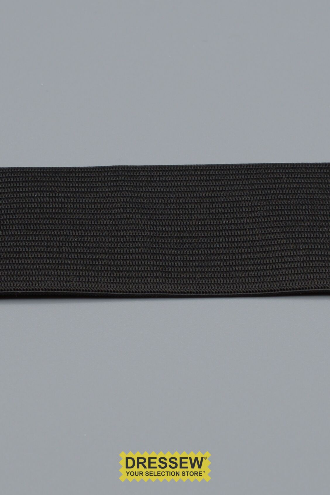Knit Elastic 38mm (1-1/2") Black