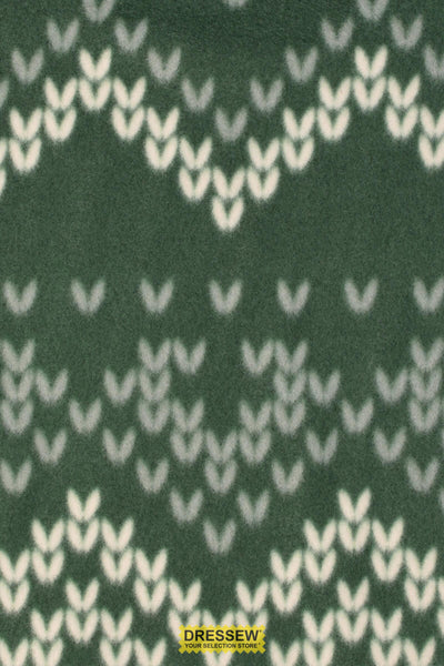 Knit Purl Polar Fleece Dark Sage / Ivory