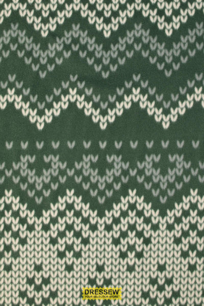 Knit Purl Polar Fleece Dark Sage / Ivory